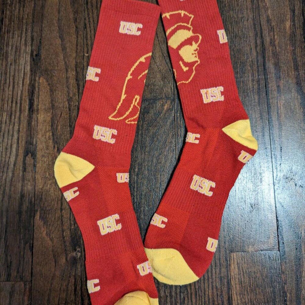 USC Trojans Socks Mens Size 10